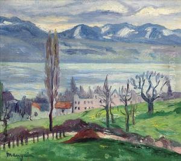 Lac De Bret, Suisse Oil Painting by Henri Charles Manguin