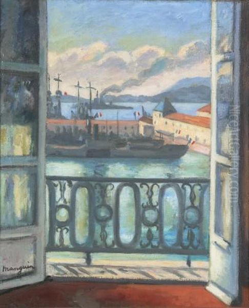 Toulon, Vue Sur Le Mourrillon Oil Painting by Henri Charles Manguin