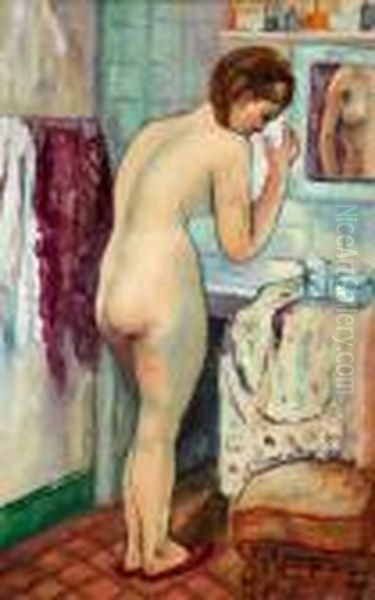 Femme A Sa Toilette Oil Painting by Henri Charles Manguin