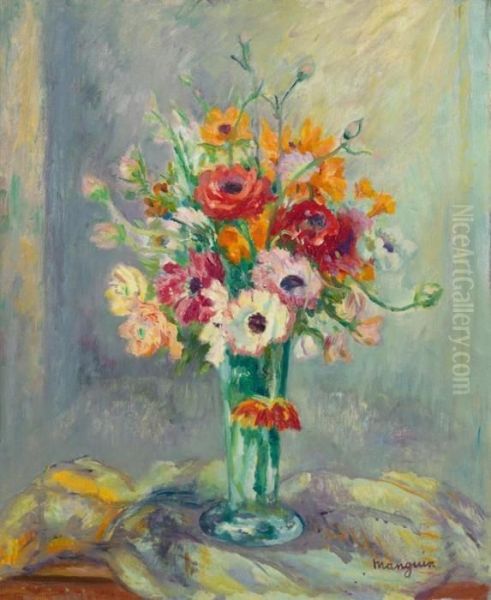 Renoncules Et Anemones Oil Painting by Henri Charles Manguin