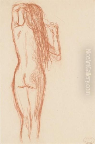 Femme Nue De Dos Oil Painting by Henri Charles Manguin