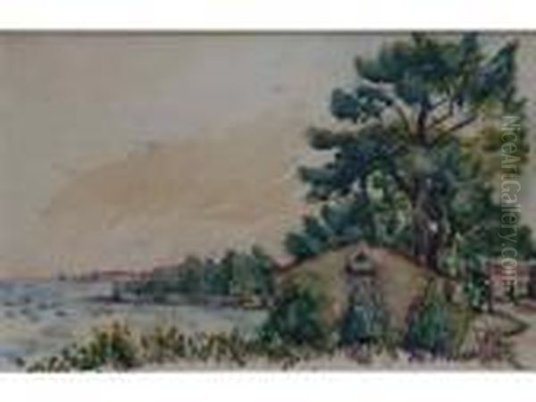 Baie De Saint Tropez Oil Painting by Henri Charles Manguin