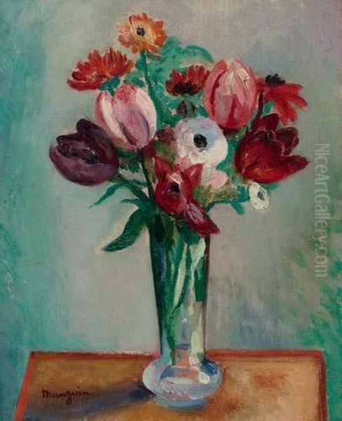 Tulipes Et Renoncules Oil Painting by Henri Charles Manguin