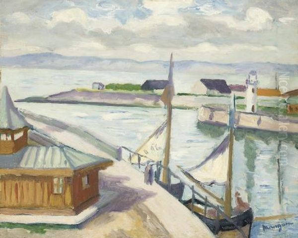 Honfleur Oil Painting by Henri Charles Manguin