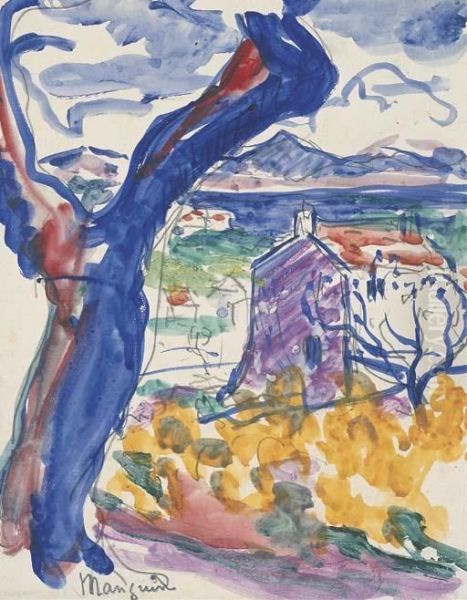 Saint-tropez, Le Golfe Oil Painting by Henri Charles Manguin