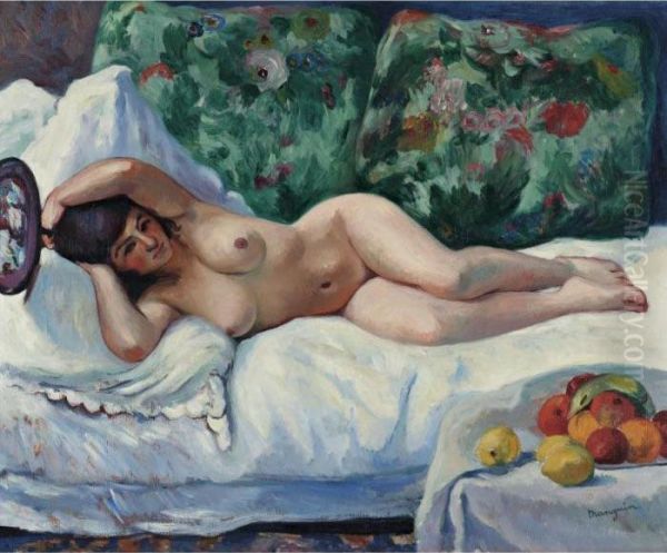 Petite Odalisque Ou Nu A La Nature Morte Oil Painting by Henri Charles Manguin