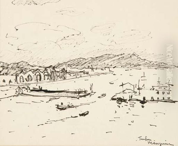 Le Port De Toulon Oil Painting by Henri Charles Manguin