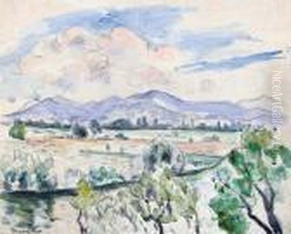 Landschaft In Der Provence. by Henri Charles Manguin