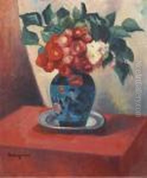 Renoncules Et Anemones Oil Painting by Henri Charles Manguin