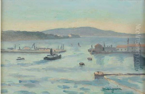 Toulon, Entree De Rade, Hiver 1926-1927 Oil Painting by Henri Charles Manguin