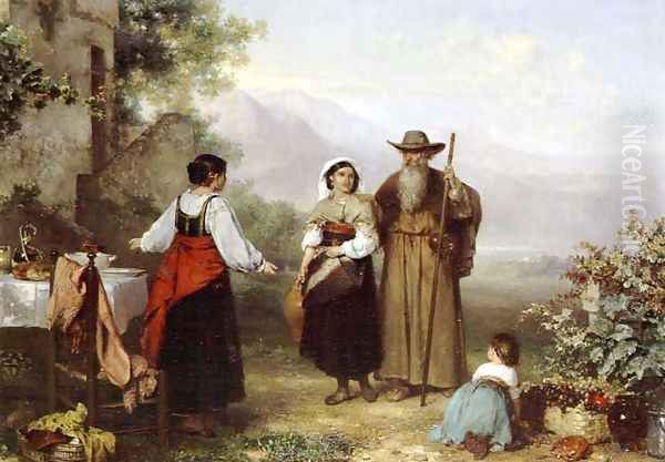 The Pilgrim Oil Painting by Karel Frans Philippeau