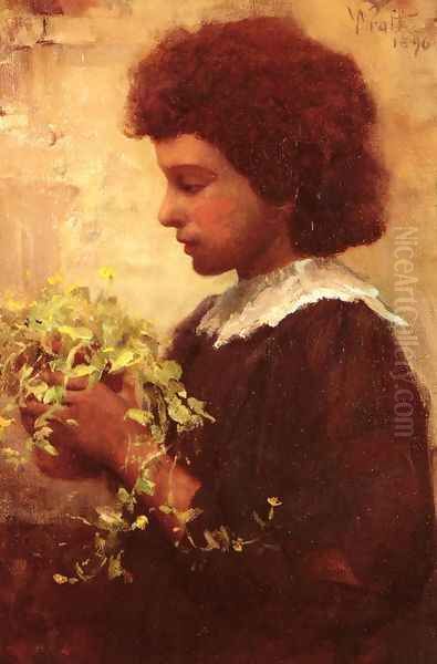 The Little Gardener Oil Painting by William Pratt