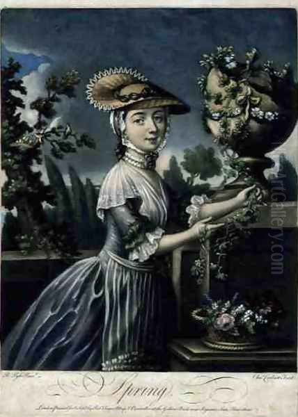 Spring, engraved by C. Corbutt Richard Purcell fl.1746-66, pub. by Robert Sayer, c.1760 Oil Painting by Pyle, Robert