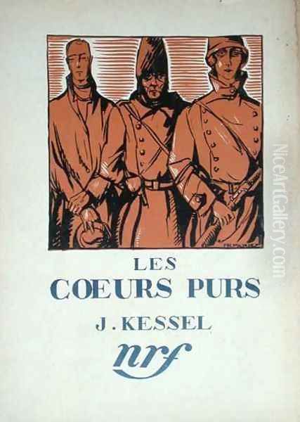 Front cover illustration for Les Coeurs Purs by Joseph Kessel 1898-1979, 1927 Oil Painting by F.R. Parry