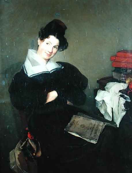 Portrait of Madame Bail, c.1830 Oil Painting by Pigal, Edme Jean