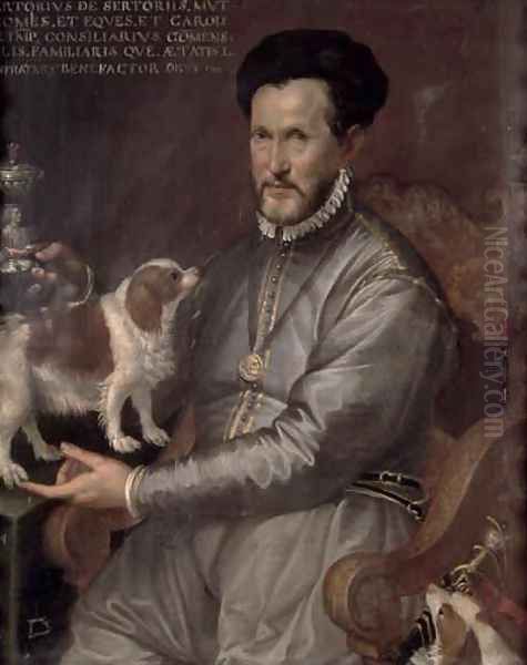 Portrait of Count Sertorio Oil Painting by Bartolomeo Passarotti