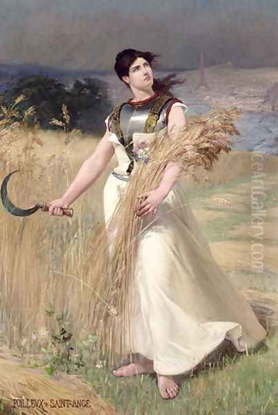 Allegory of France Oil Painting by Georges Louis Poilleux-Saint-Ange