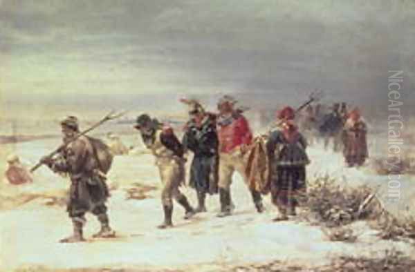 In the Year 1812 Oil Painting by Illarion Mikhailovich Pryanishnikov