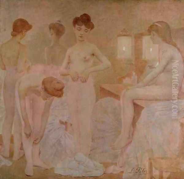 The Dancers, 1905-09 Oil Painting by Fernand Pelez