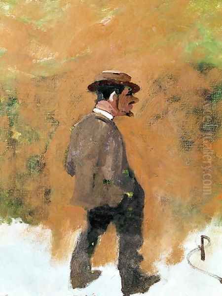 Henri de Toulouse-Lautrec 1864-1901 aged 19, 1883 Oil Painting by Rene Princeteau