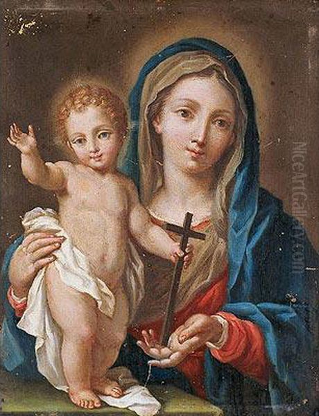 Virgen Con El Nino Oil Painting by Carlo Maratta or Maratti