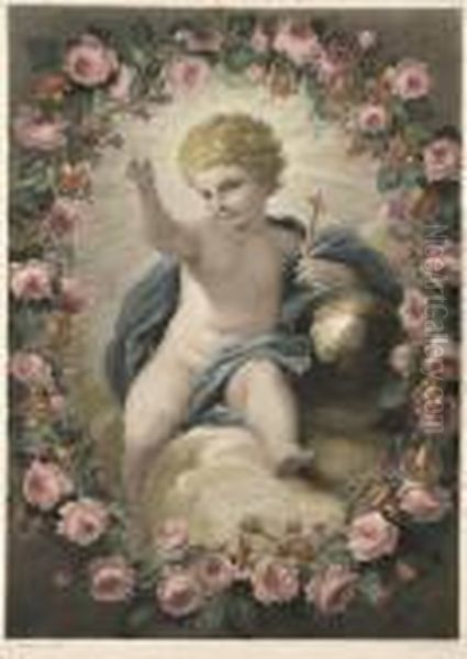 Enfant Jesus Oil Painting by Carlo Maratta or Maratti