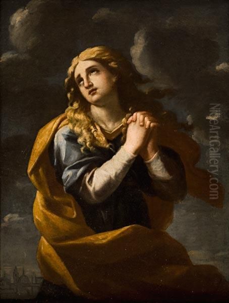 Maria Maddalena Orante Oil Painting by Carlo Maratta or Maratti