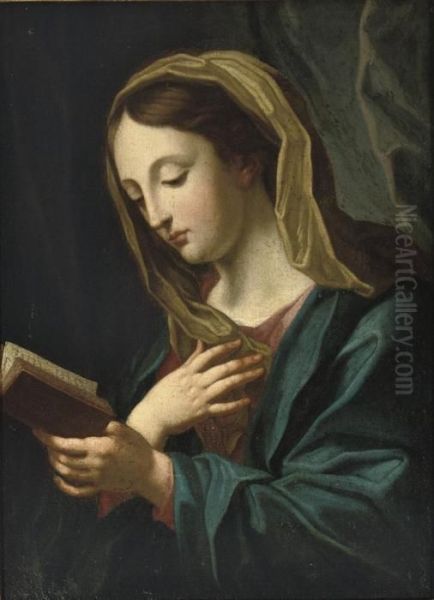 The Madonna At Prayer Oil Painting by Carlo Maratta or Maratti