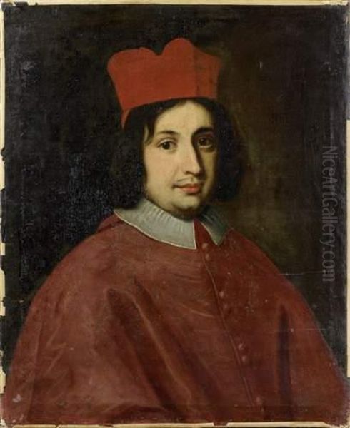 Portrait D'un Prelat Oil Painting by Carlo Maratta or Maratti