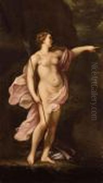 Diana Oil Painting by Carlo Maratta or Maratti