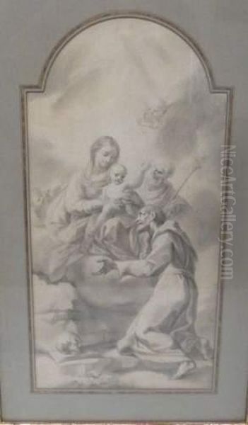 Scene Religieuse Oil Painting by Carlo Maratta or Maratti