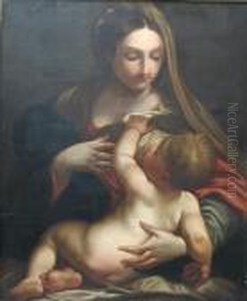 Oil On Canvas Oil Painting by Carlo Maratta or Maratti