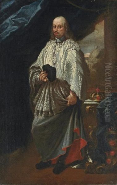 Portrait Of Cosimo Iii De' Medici Oil Painting by Carlo Maratta or Maratti