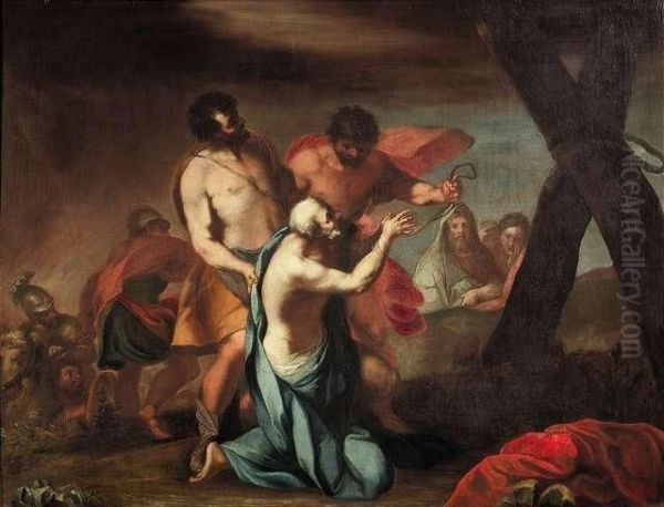 The Martyrdom Ofst Andrew Oil Painting by Carlo Maratta or Maratti