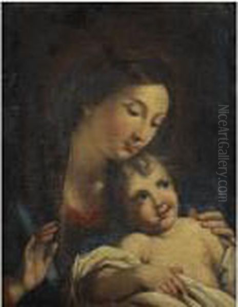 The Madonna And Child Oil Painting by Carlo Maratta or Maratti