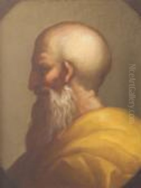 Profilo Di Aristotele Oil Painting by Carlo Maratta or Maratti