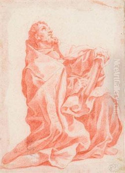 Evangelista Oil Painting by Carlo Maratta or Maratti