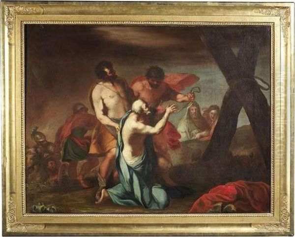 The Martyrdom Of St Andrew Oil Painting by Carlo Maratta or Maratti