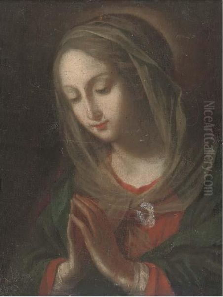 The Virgin At Prayer Oil Painting by Carlo Maratta or Maratti