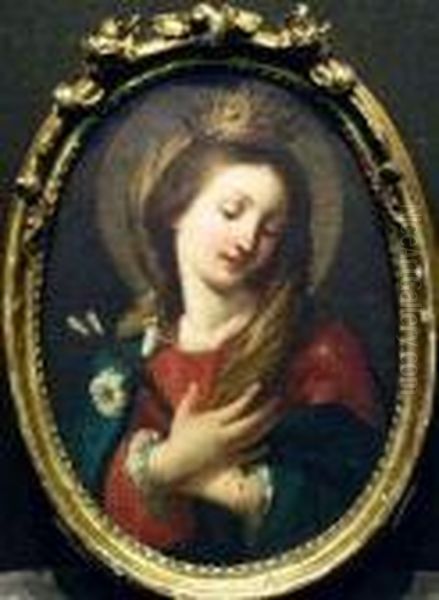 Coronation Of The Virgin Oil Painting by Carlo Maratta or Maratti