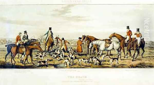 The Death, The Leicestershires, engraved by Henry Alken 1785-1851 1825 Oil Painting by Paul, John Dean