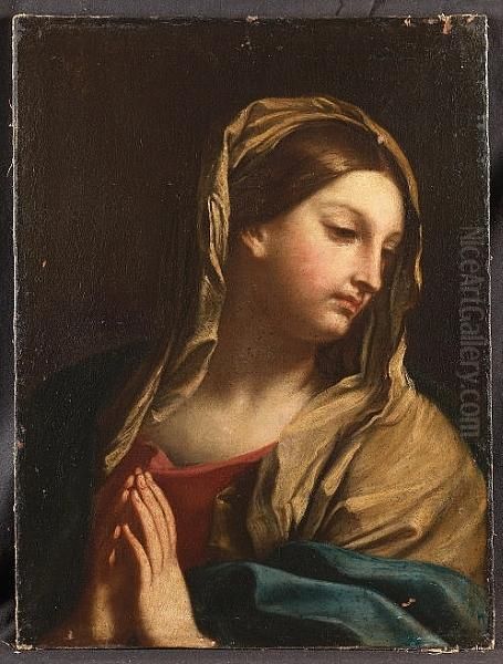 The Madonna At Prayer Oil Painting by Carlo Maratta or Maratti