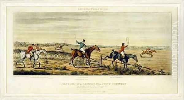 Symptoms of a Scurry, The Leicestershires, engraved by Henry Alken 1785-1851 1825 Oil Painting by Paul, John Dean