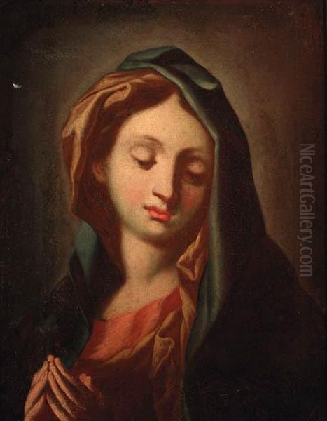 The Madonna At Prayer Oil Painting by Carlo Maratta or Maratti