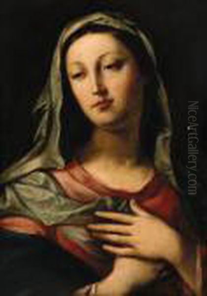 The Madonna Oil Painting by Carlo Maratta or Maratti