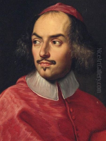 Portait Of A Cardinal Oil Painting by Carlo Maratta or Maratti