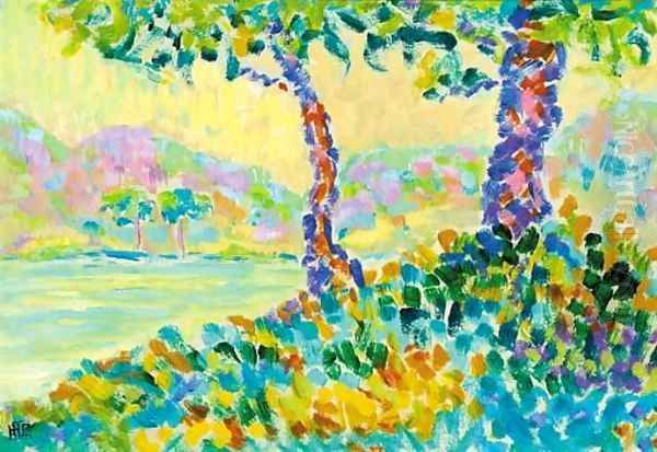 Le golfe de St Tropez Oil Painting by Henri Person