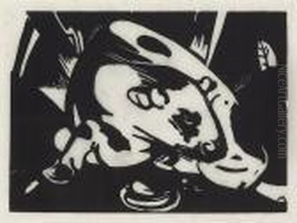 Der Stier Oil Painting by Franz Marc