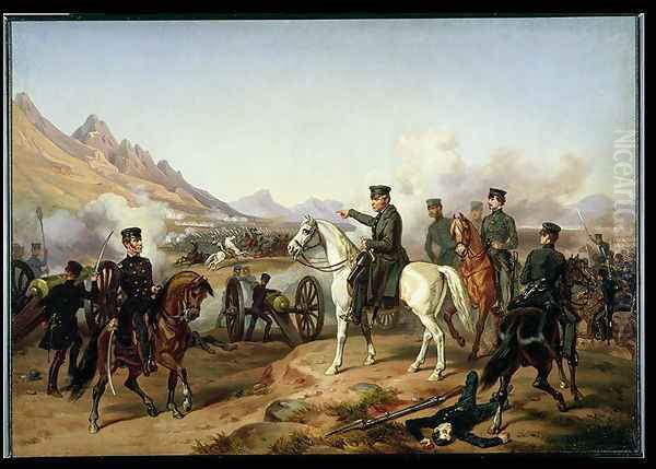 General Zachary Taylor at the Battle of Buena Vista in 1847 Oil Painting by William H. Powell