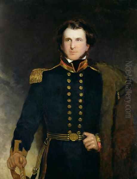 Sir James Clark Ross 1800-62 Oil Painting by Henry William Pickersgill